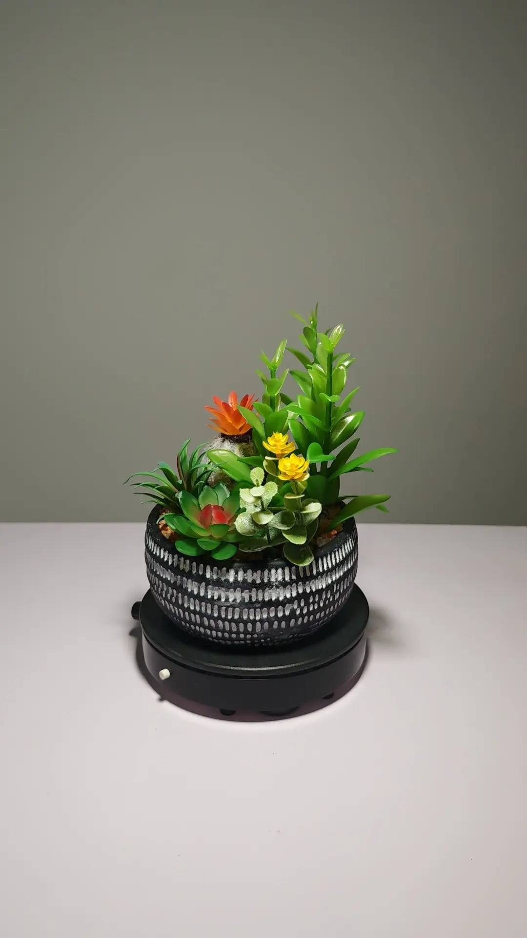 DR0049 (1) - Suculenta Artificial em Vaso com Textura