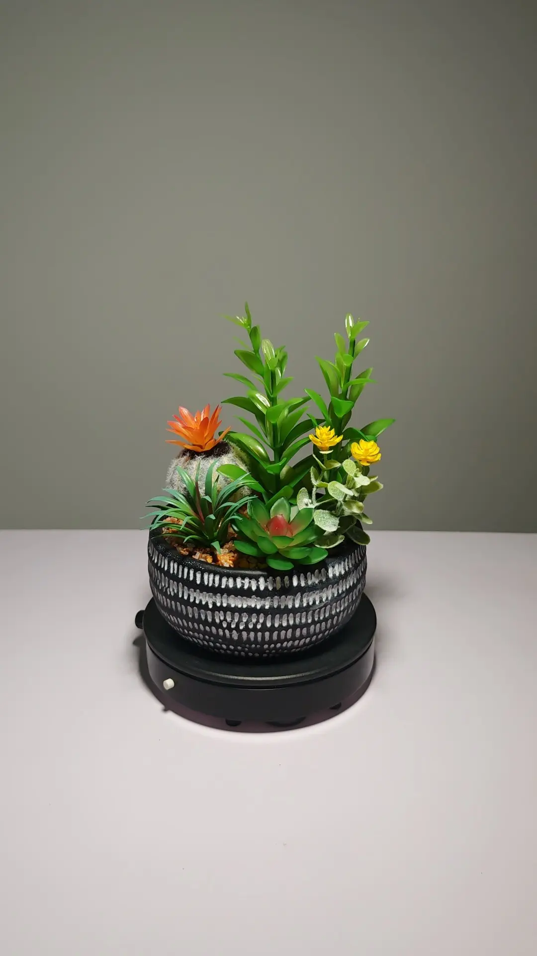 DR0049 (5) - Suculenta Artificial em Vaso com Textura