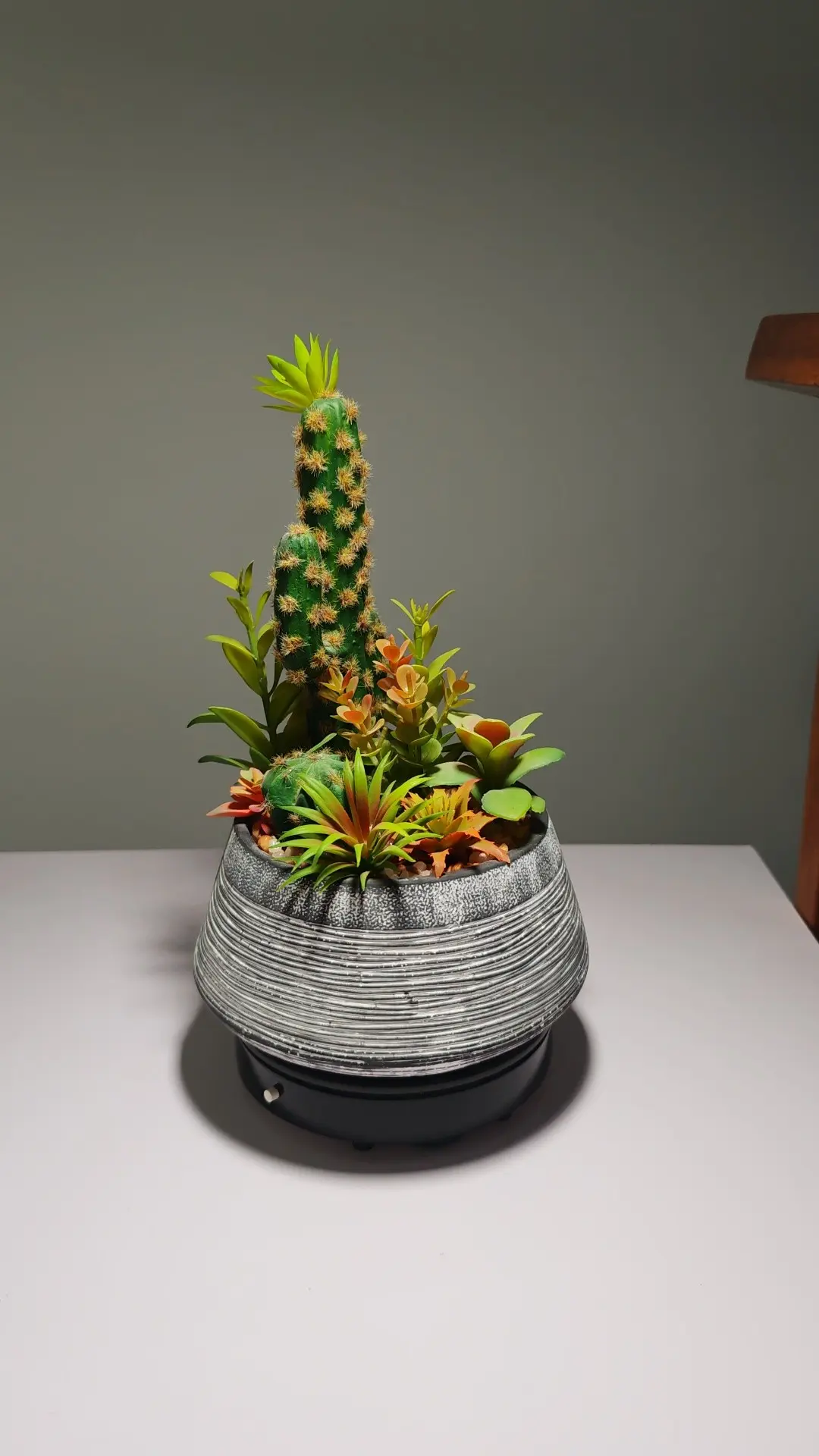 DR0060 (3) - Suculenta Artificial com Tons Suaves