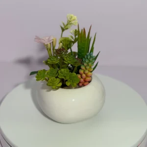 DR0127 (2) Arranjo de Flores Artificiais com Orquídea