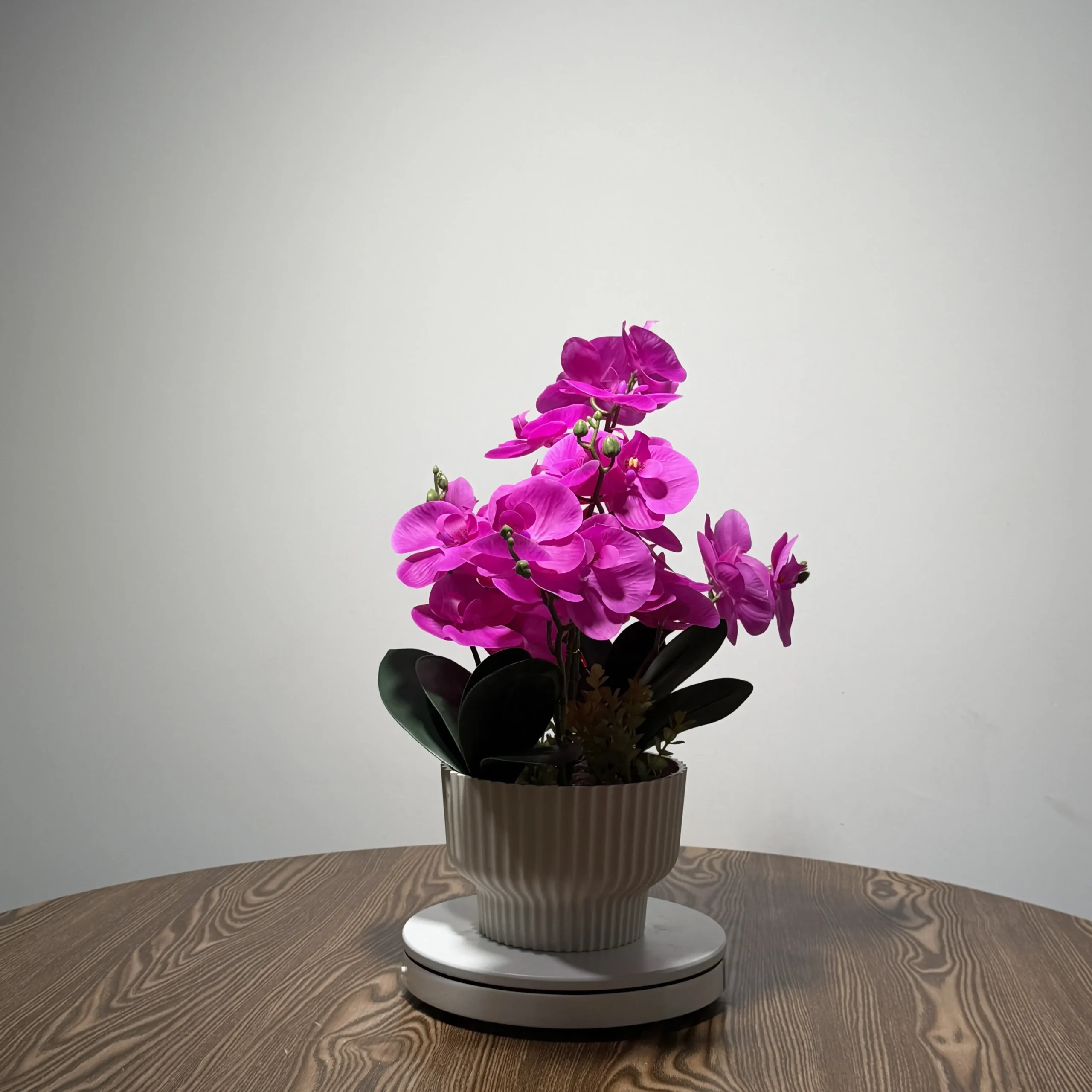 HD0028 (2) - Orquídea artificial fúcsia vibrante