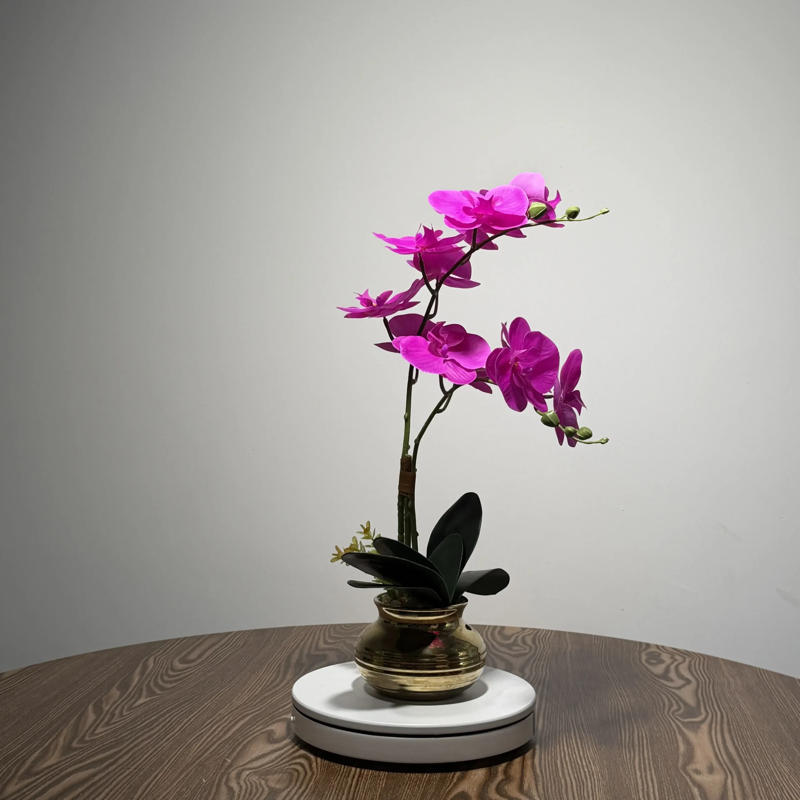 HD0034 (2) - Arranjo de Orquídea Roxa Artificial