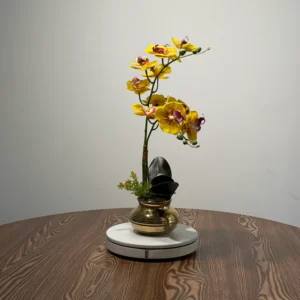 HD0035 (1) profile - Arranjo de Orquídea Amarela Artificial