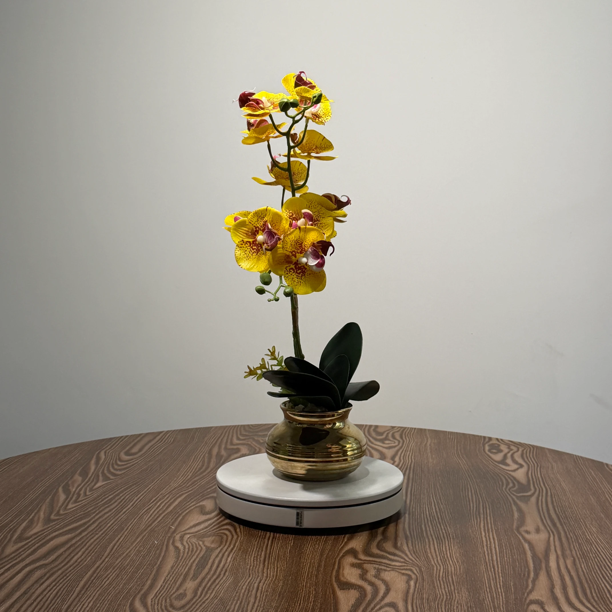 HD0035 (4) - Arranjo de Orquídea Amarela Artificial