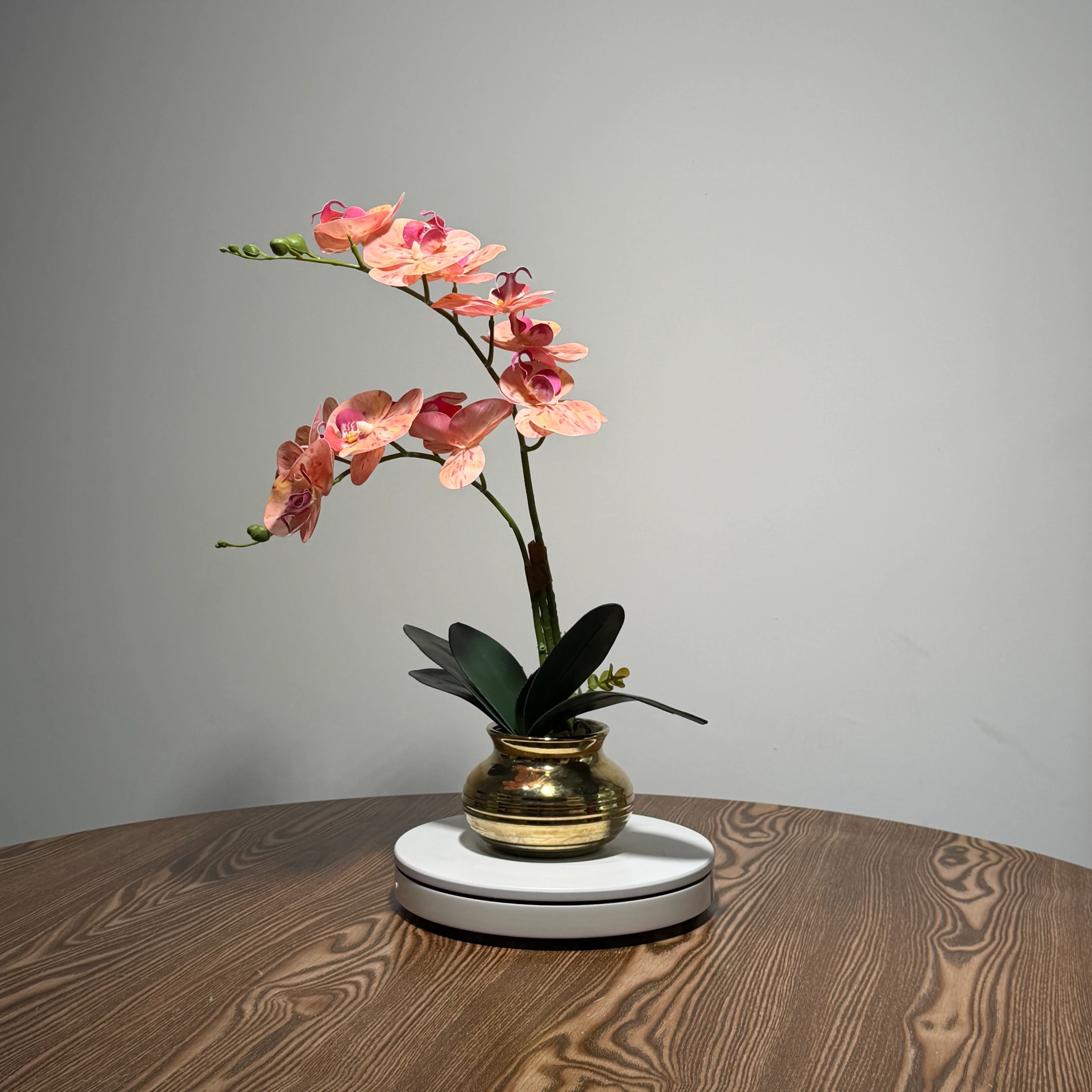 HD0036 (3) - Arranjo de Orquídea Pêssego Artificial