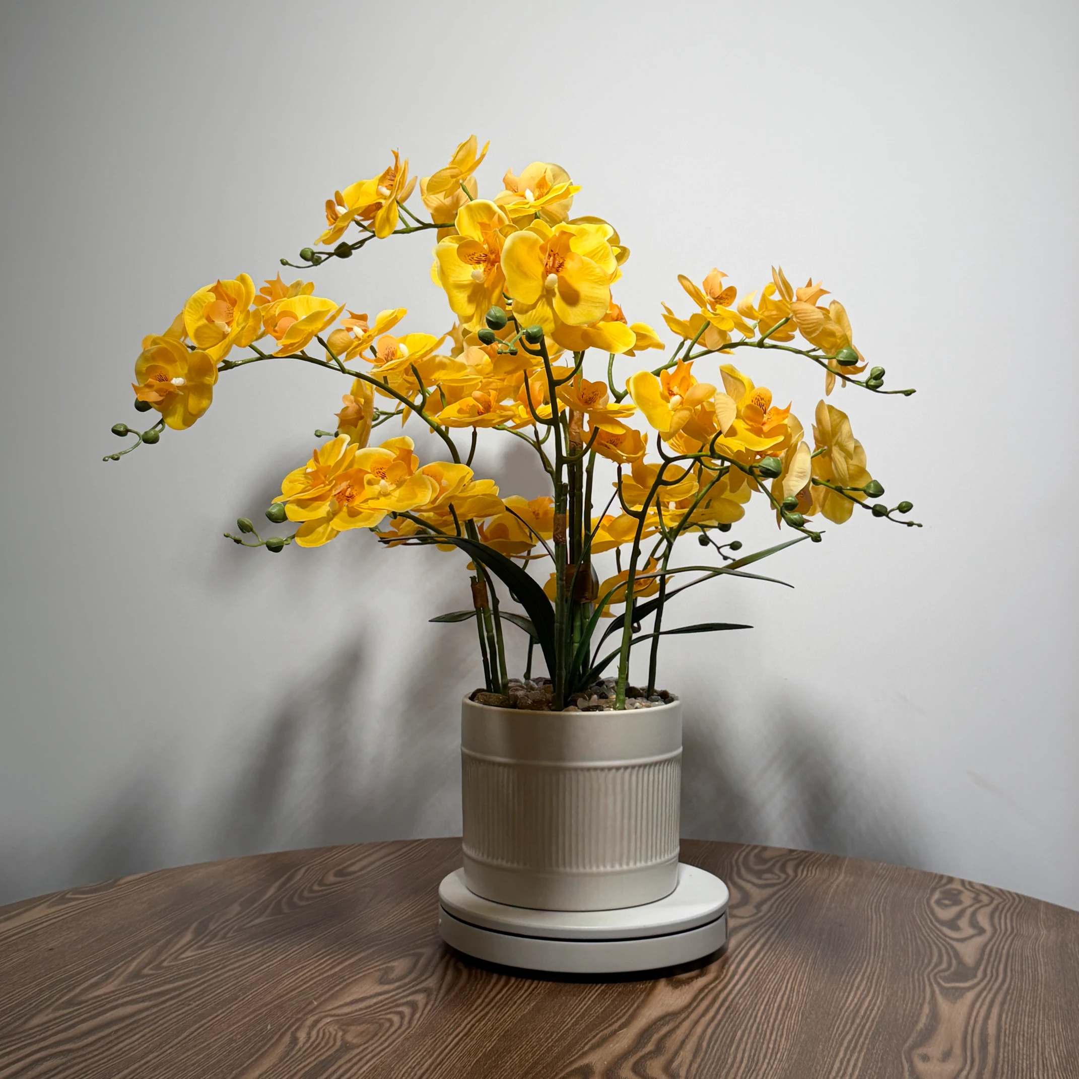 HD0045 (2) - Arranjo de Orquídea Amarela Vibrante