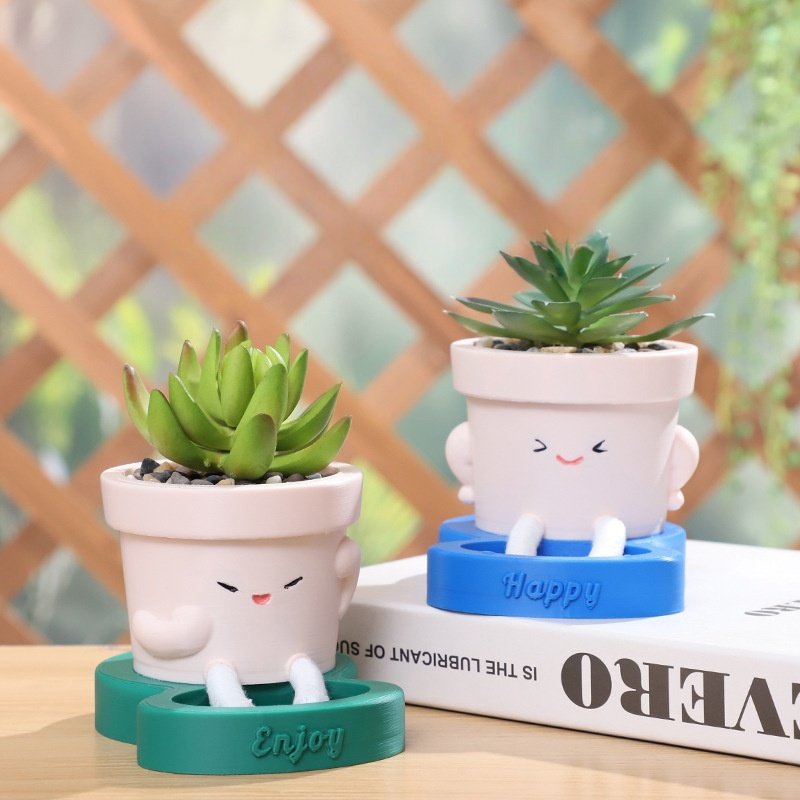 KT0026 (2) - Vasos Bonecos Fofos