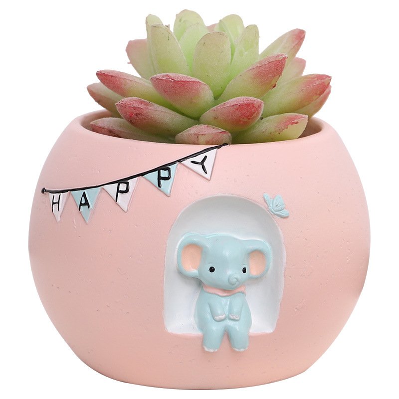 KT0039 (1) - Vasos Cápsulas com Animais e Bandeirinhas