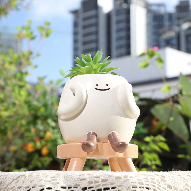 KT0047 (4) - Vasos Personagens Fofos Relaxando