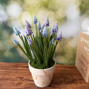 SE0011 (3) Jacinto Misto Artificial em Vaso Mármore