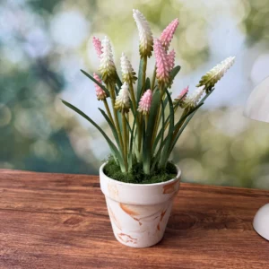 SE0014 (5)Lavanda Rosa Artificial em Vaso