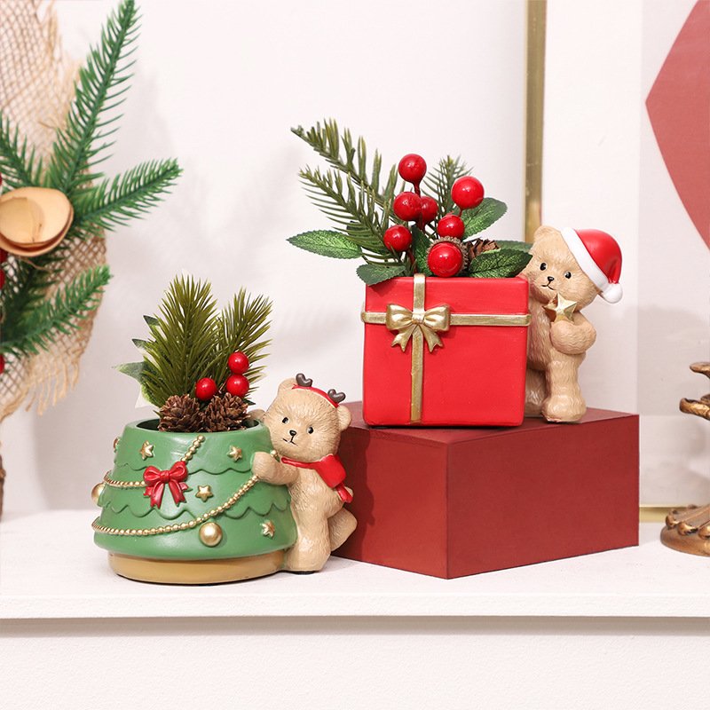 WCH0019 (3) - Arranjos de Natal Urso Teddy