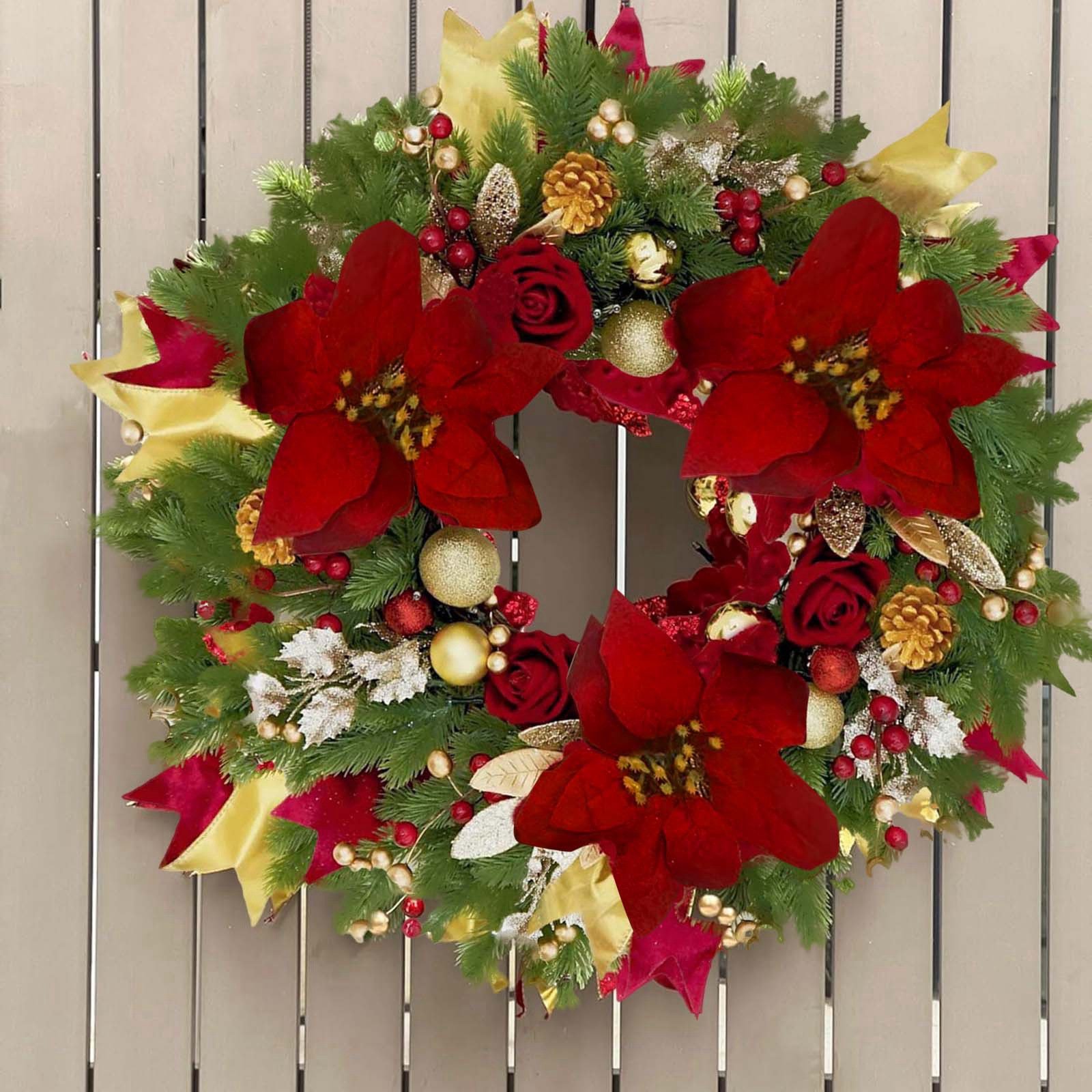 WCH0031 (1) - Guirlandas de Natal com Poinsétia