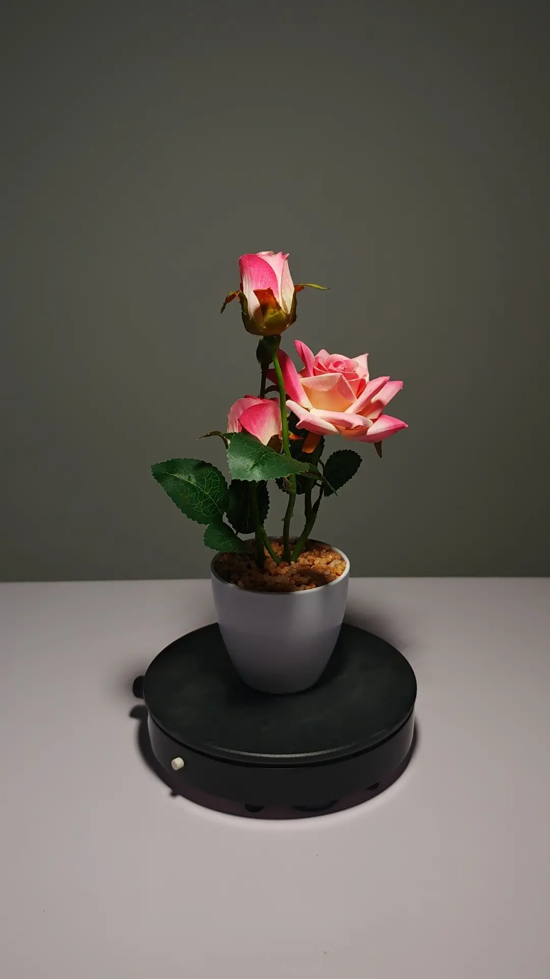 ZH0026 (5) Arranjo de Rosas Rosa Claro Artificiais